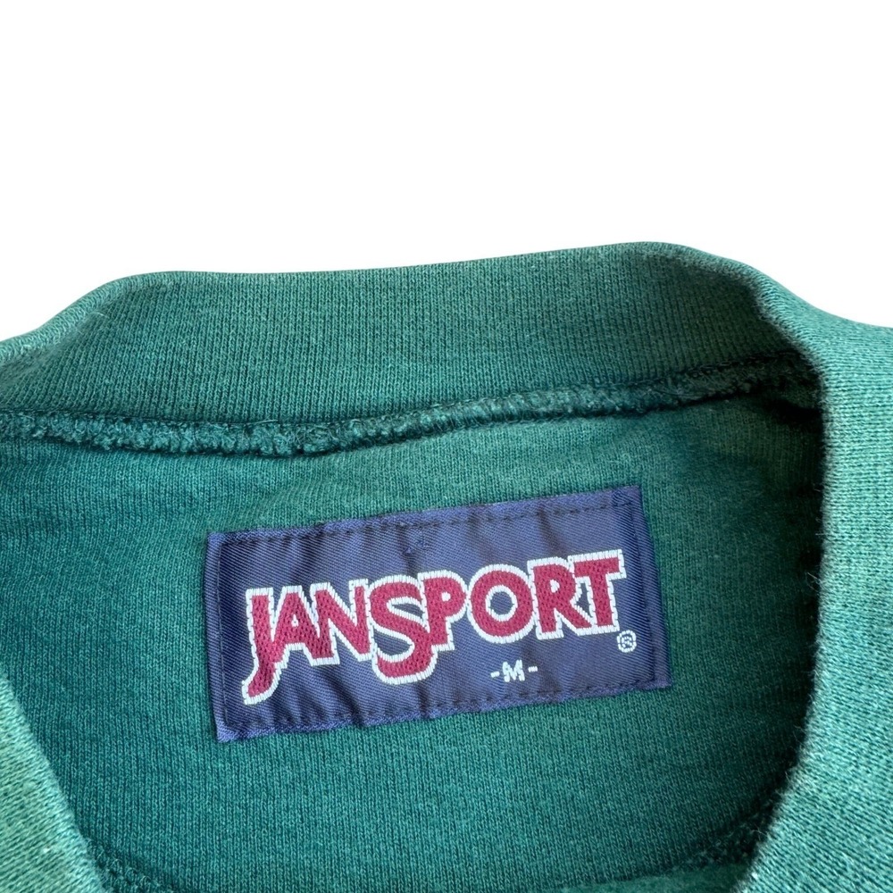 80s Jansport Green Cal Poly State University CP Crewneck Sweatshirt Mens Medium - Picture 6 of 6